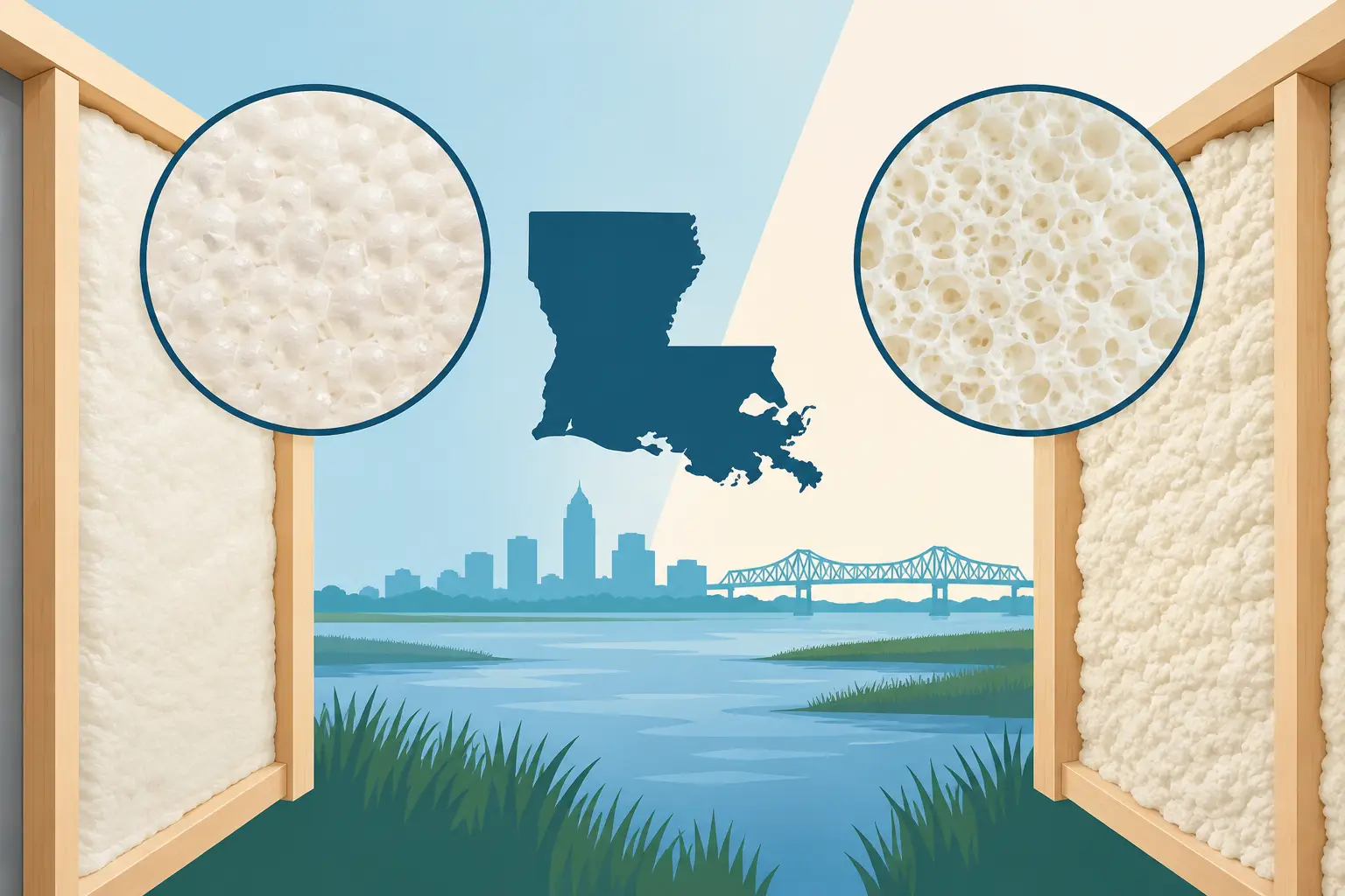 Closed Cell Versus Open Cell for Louisiana