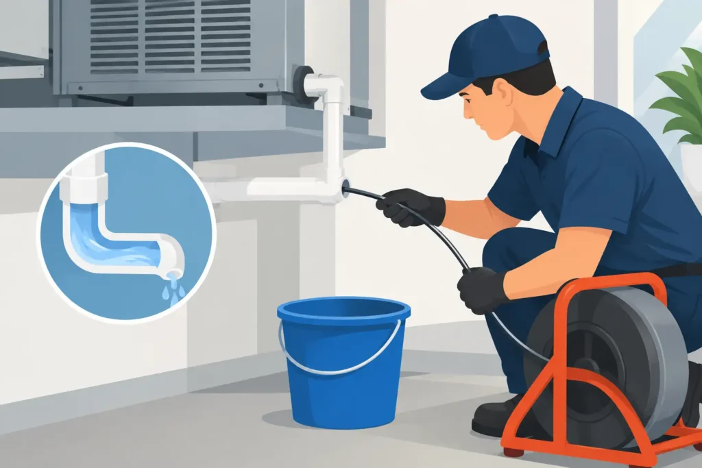 How to Clear Condensate Drain Lines Safely