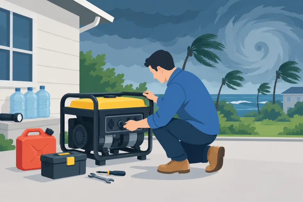 How to Prepare a Generator Before a Hurricane