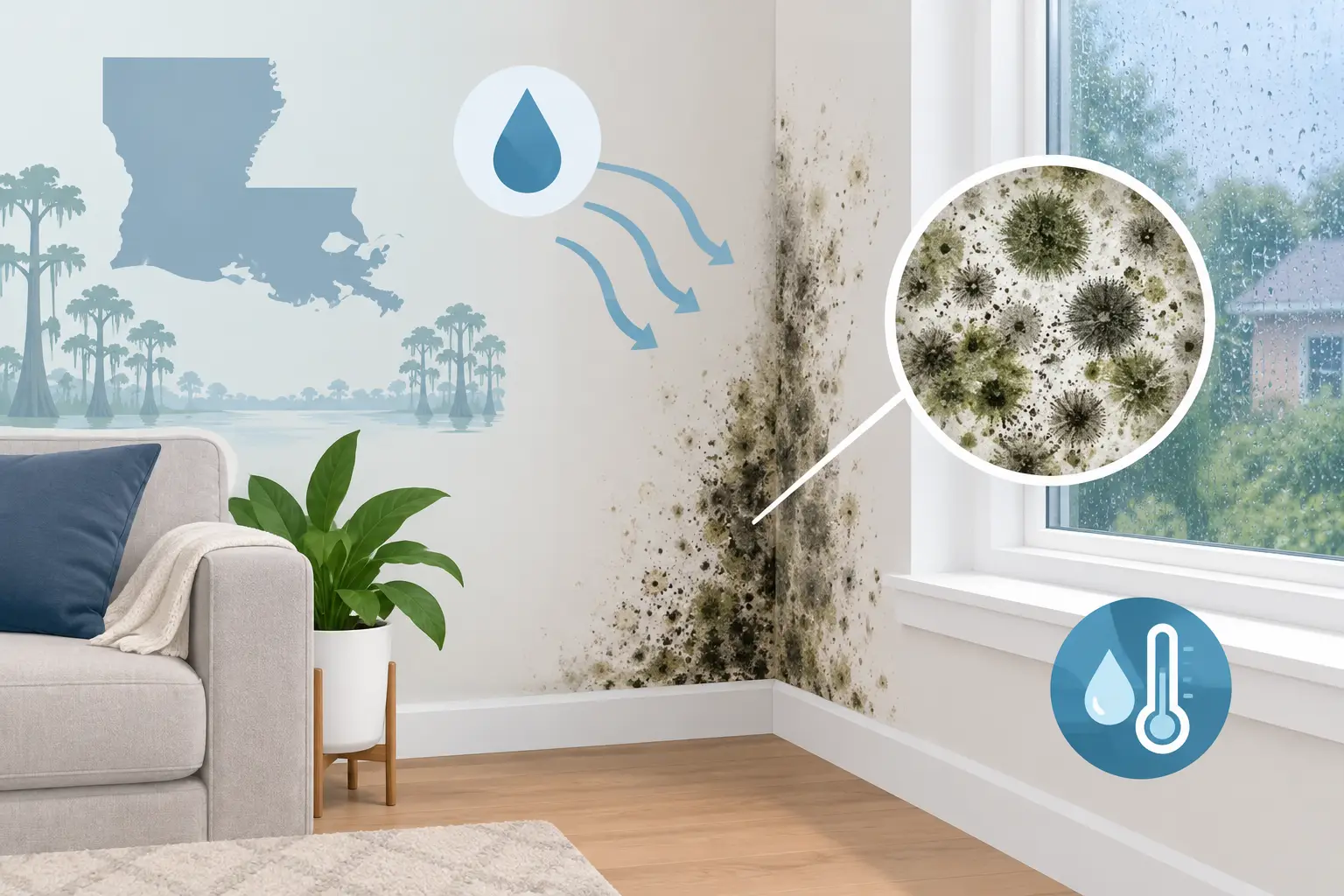 What Causes Indoor Mold Growth in Louisiana?
