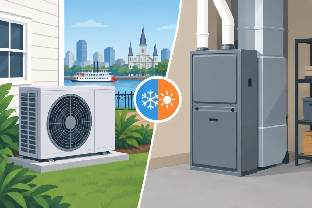 Heat Pump Versus Furnace: Best for New Orleans