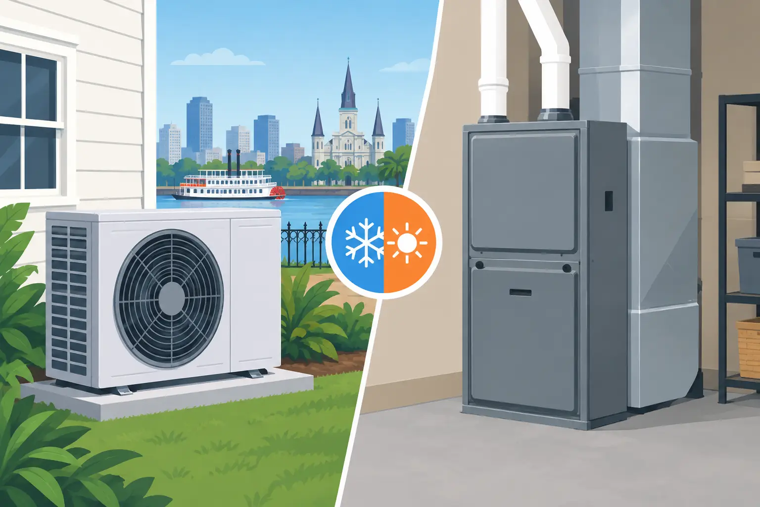 Heat Pump Versus Furnace: Best for New Orleans