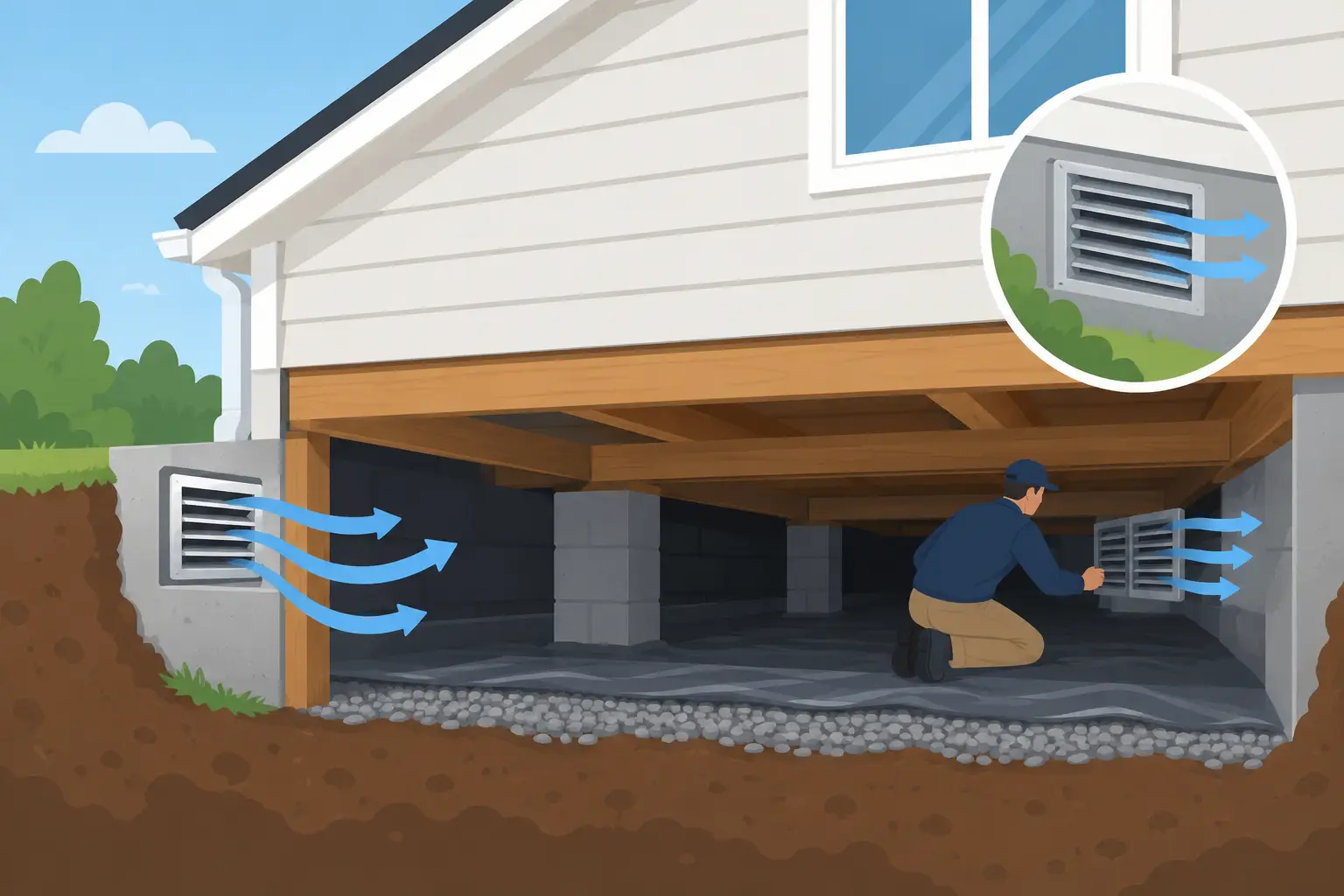 How to Improve Crawlspace Ventilation Safely